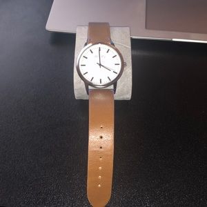 BRAND NEW - Simplify Brown Leather Band Watch
